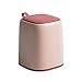 Desktop Trash Can, Małe łóżka, Mini Wiadro do przechowywania samochodu z pokrywką, śliczna sypialnia domowy mały koszyk papieru, przechowywanie tabeli (Color : Red)