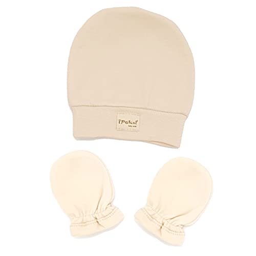 Ipeksi Baby Neugeborenen Baby Set 100% natürliche Baumwolle Erstausstattung Erstlingsausstattung Ausstattung Unisex Kleidung Geschenkeset Babyausstattung mit 5 Teilig für Babys 0-4 Monate - Image 6