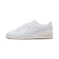 Puma Women's Jada Classic Sneaker, White/Gold/Alpine Snow, 6 US
