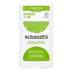 Schmidt's Natural Deodorant Stick Bergamot and Lime Pack of 2 Aluminum Free Vegan