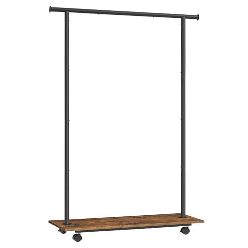Prime Members: SONGMICS 38.8" Metal Garment Rack w/ Shelf & Wheels (Black) - image 1