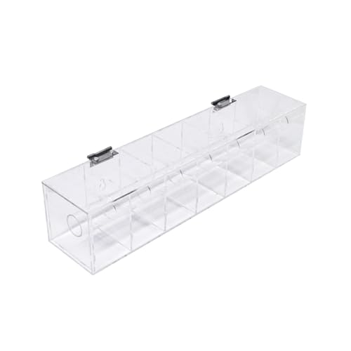 Distributeur d'étiquettes en acrylique transparent à 7 compartiments