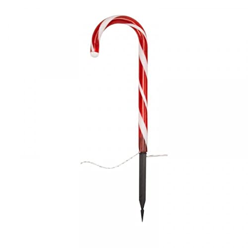 Festive Stake Lights Candy Cane Stakes - Set of 6