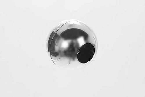 25mm Chrome Tube|Pipe Clothes Garment Dress Hanging Rail Dry Cleaners Wardrobe (25mm Decorative End Ball)