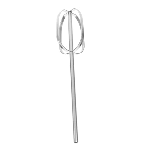 LIFKOME Mezclador Eléctrico Avena Durante La Noche Licuadora De Masa Batidora De Mano Eléctrica De Mano Licuadora De Repostería Batidor De Alambre Mecha Acero Inoxidable Plata Reutilizable