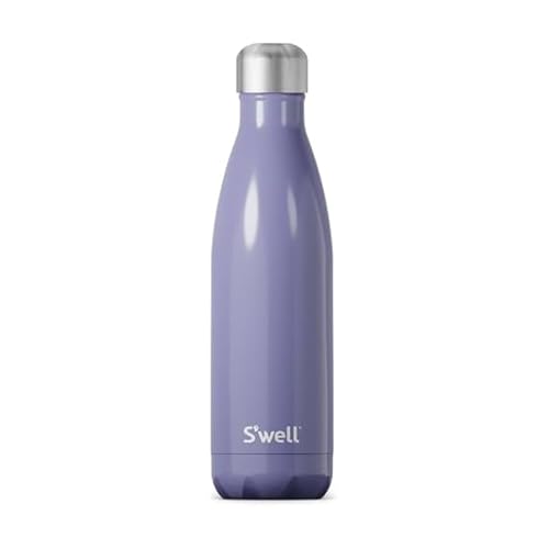 S'well Stainless Steel Water Bottle, 17oz, Hillside Lavender, Triple Layered Vacuum Insulated Containers Keeps Drinks Cold for 36 Hours and Hot for 18, BPA Free, Perfect for On the Go