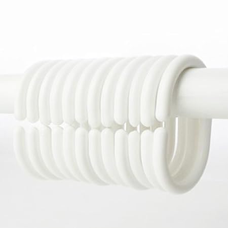 AAMS HOME DECOR Bathroom Shower Plastic Curtain Liner Hook Hooks Rings (Pack of 12) (B09YVKQH8R) Amazon Price History, Amazon Price Tracker
