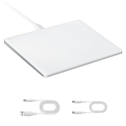 seenda Upgraded Trackpad, Smooth Glass Surface with Multi-Touch, Aluminum Slim USB Wired Win/Mac...