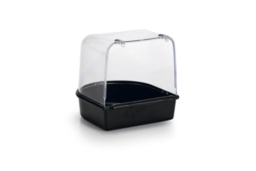 Beeztees 75082 Badehaus aus Plastik, 13 x 13 x 13 cm, schwarz