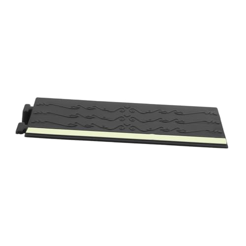 Cabilock Plastic Threshold Ramp Pad Home Sweeping Robot Ramp Non-Slip Mat for Door Steps Black 25 * 3.5cm