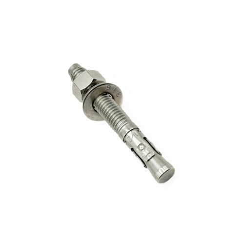 premium 316 stainless steel wedge anchor 3834-16 x 6  heavy duty corrosion resistant fastener for concrete and masonry applications 5 pack