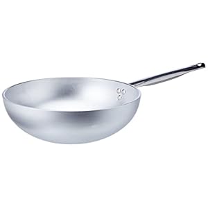 Pentole Agnelli Aluminium Professional 5 Mm. Radiant Wok with Handle, Diameter 28 cm.