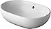 Duravit 03355000001 Duravit 033550-0HOLE Foster 19-1/2" Oval Ceramic Vessel Bathroom Sink with Overflow