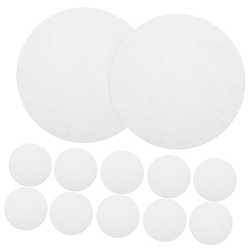 COSMEVIVI 100 Sheets Qualitative Filter Paper Discs 18cm Diameter Medium Speed White for General Chemistry Applications