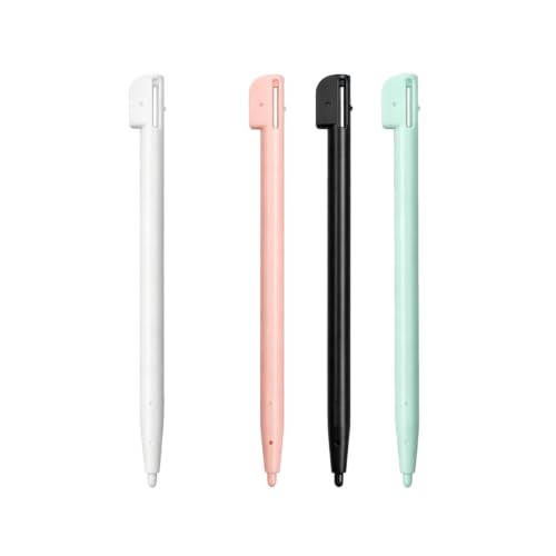 Image of Hzxkqmil Protective Case + 4 Stylus Pen for Nintendo DS Lite NDSL Console | Clear Crystal Hard Case Transparent Hard Shell Protective Cover Accessories Replacement Touch Stylus Pens for DS Lite Console
