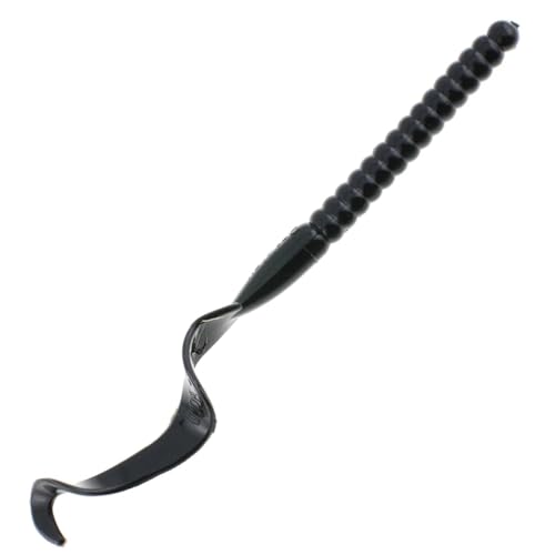 Berkley PowerBait Power Worm Fishing Bait Black 7in | 18cm Irresistible Flavor Classic Curly Tail Worm Profile Ideal for Spring Summer and Fall Fishing