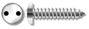 Tornillos de chapa autorroscantes #14 x 1/2 pulg acero inoxidable
