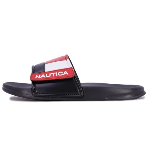 Image of Nautica Men's Athletic Slide Sandal, Adjustable Straps, Comfort Slip-On
