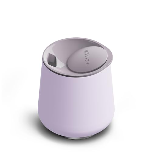 Fellow Gobelet à vin Ruby de 12 oz – Gobelet isotherme en acier inoxydable pour vin et cocktail avec intérieur en céramique et couvercle pivotant en galet (Peri Twinkle)
