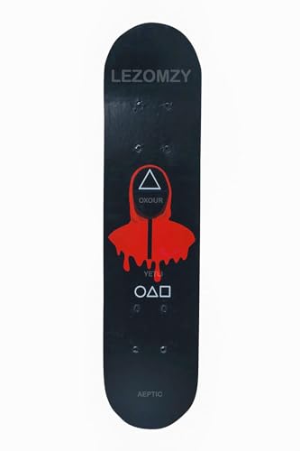 Image of BABAFAB Portable Handheld Lightweight Skateboard 24 inchX 6 inch Light Flashing 4 Wheels Mini Cruiser Skateboard, Beginners Longboard Suitable for Kids, Age (5-9 Years) Spider