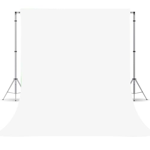 White Photography Backdrop for Photoshoot, Photo Backdrop Curtain, White Backdrops for Party Portrait Photoshoots Video Studio 6FTx9FT