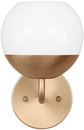 Generation Lighting 4168101-848 Alvin Vanity, 1-Light 60 Watts, Satin Brass