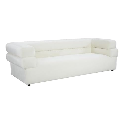 TOV Furniture Elsa Velvet Sofa by Inspire Me Home Decor (Cream)