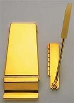 yKiz Allparts I[p[c GLM^[ ru[ge[s[X TP-3680-002 Long Gibson Style Vibrola Vibrato Tailpiece Gold 6113
