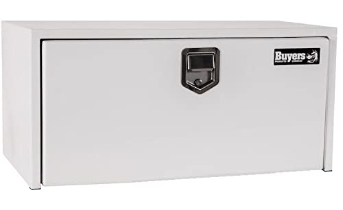 Buyers Products - 1703205 Underbody Truck Box with Paddle Latch, White Steel, 14x16x36 Inch