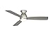 Fanimation Hugh - 52 inch - Brushed Nickel with Brushed Nickel Blades with LED Light Kit and Wall Control - Wet Rated - 220V - FPS8355BNW-220
