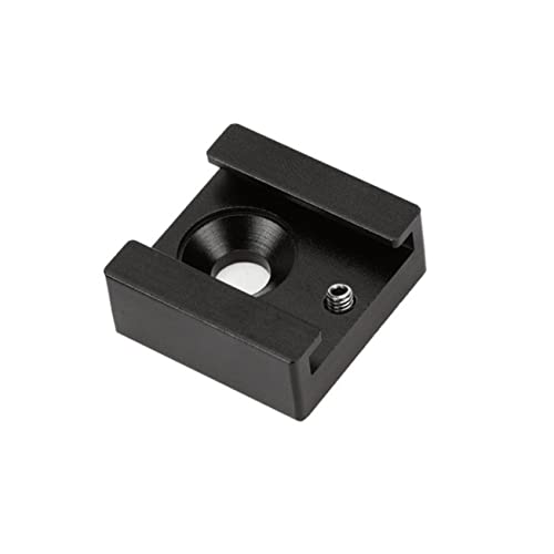 LIFKICH 2pcs Cold Shoe Flash Adapter Camera Cage Adapter Cold Shoe Base Bracket Tripod Screw Adapter Flash Shoe Mount Flash Holder Bracket Hot Shoe Adapter Adaptor Adapters Black