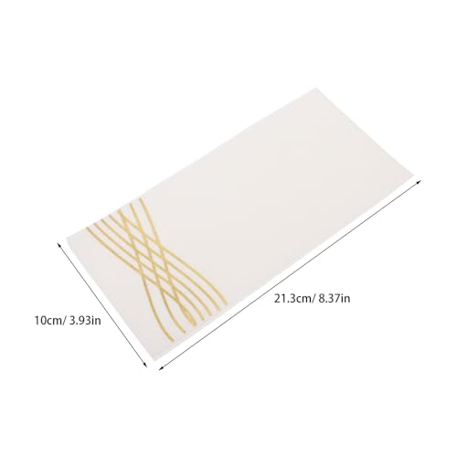 Servilletas desechables para fiestas con estampado dorado de ondas y papel absorbente rectangular 2