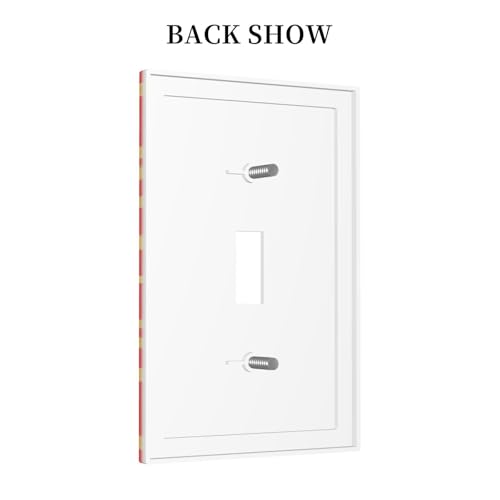 Decorative Switch Plate Covers Red Background with Golden Spiderweb Spider 1 Gang Light Switch Cover Plate Single Toggle Wall Plate Outlet Covers Wall Plate Faceplate for Home Decor
