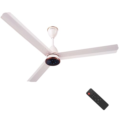 Image of Blueberry's ๐๐๐๐ 1200mm Ceiling Fan with Remote Control, BEE ๐ฑ-๐ฆ๐๐ฎ๐ฟ Rated Energy Efficient Ceiling Fan, High Air Delivery with LED Indicators, 3-Year Warranty (Royal White)