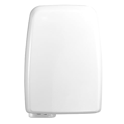 Secador de manos automático de inducción para teléfono móvil, secador de manos para hotel, secador de manos para baño, secador de manos eléctrico compacto de alta velocidad y bajo consumo (blanco),