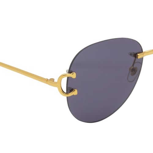 Image of Ted Smith Men's Women's UV Protection Metal Pilot Sunglasses