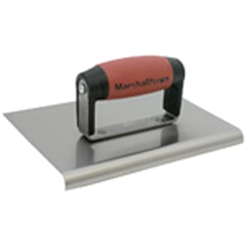 MARSHALLTOWN Straight Concrete Edger, 6 x 6 Stainless Steel Blade, 1/2 Lip x 3/8 Radius, Made In The USA, 162SSD