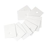 PZRT 10PCS White Ceramic Sheet High Thermal Conductivity Alumina Ceramic Sheet Ceramic Insulating Gasket 12x18x0.6MM Perforated Ceramic Transistor SCR Thyristor Insulators for IC MOS Triodes