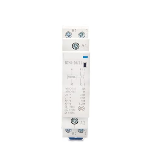 Contacteur modulaire AC NCH8-40A rail DIN inverseur 1NO 1NC monophasé