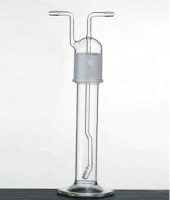 GOWE synthware,Bottle, gas washing, Fritted, Capacity:125ml, Approx Height:290mm, Porosity:C