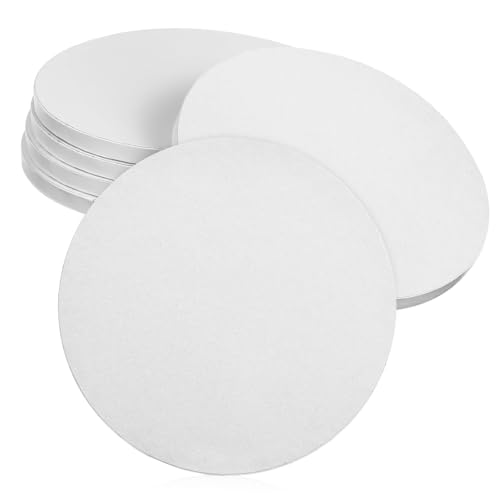 Cabilock Cake Round Bases 8 Inch Cake Trays Cardboard Plates for Wedding Birthday Party