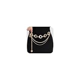 MODRSA Chain Belt Gold Chain Belt for Women Fashion Gold Waist Chains Metal Moon Sun Layered Waist Belts Chains Trendy Belly Belts for Women