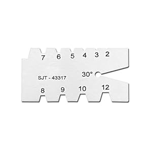 Woedpez 29/30 Grad Gewindelehre Winkel Messlehre