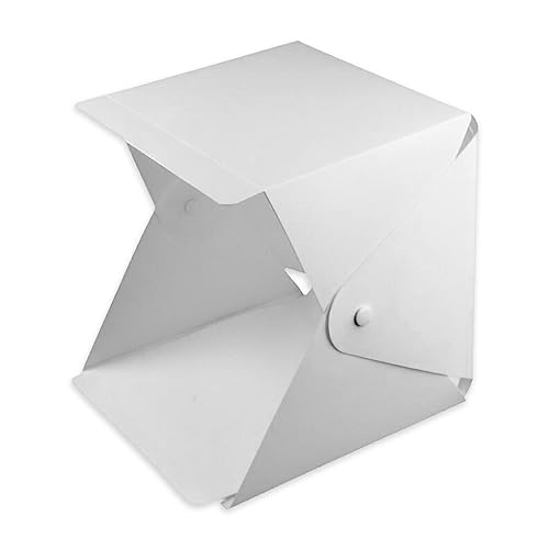 CLSSLVVBN Tenda per Fotografia in PVC Interfaccia USB Pieghevole LED 2x5600k 2x550lm Scatola per fotografare Eva Professionale per Domestico Rimovibile