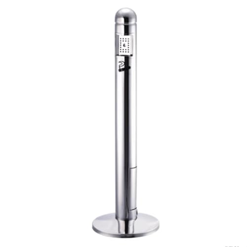 Cendrier mobile sur pied compact pour zone fumeur extérieure d'hôtel