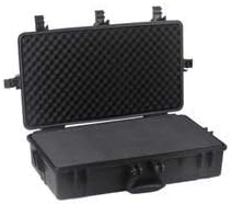Equipment Case, Weatherproof, Polypropylene, Black, Foam Insert, 28