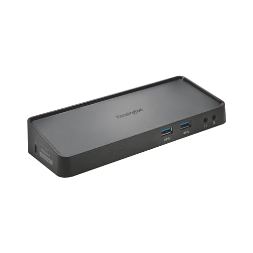 Kensington SD3600 Universal USB 3.0 Dual-Dockingstation, Für Windows 7 oder höher und macOS 10.14, 2K Display mit HDMI und DVI-I/VGA Anschluss, 6 USB-Anschlüsse, ideal fürs Home Office, K33991WW
