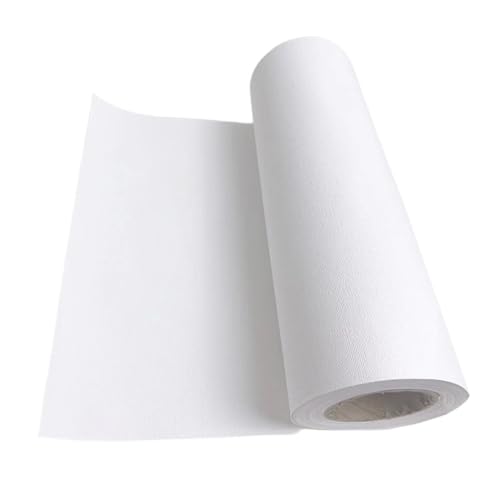 Rollo de lona algodón blanco de 5 m de largo y ancho 27 cm 2