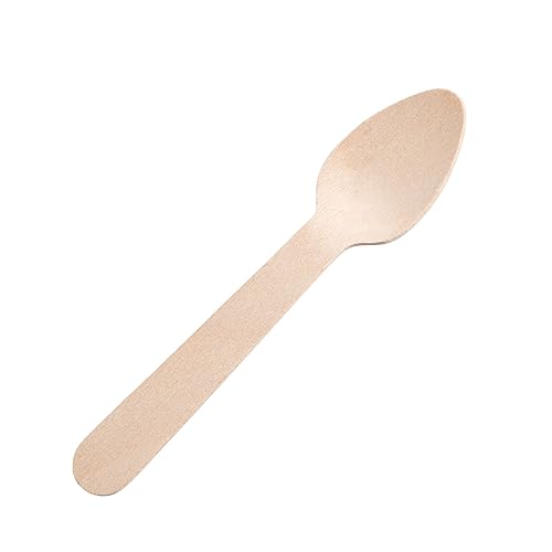 Utopia Birch Wood Teaspoon 4.25inch / 11cm, F90210-000000-B01010, Pack of 100