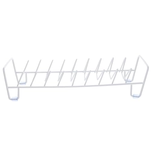 BATHVEVE Escurreplatos para Organizar Platos y Cuencos Diseño Sencillo de Cocina de Hierro Blanco Mantener Orden Encimera, Adecuado para Uso Cocina